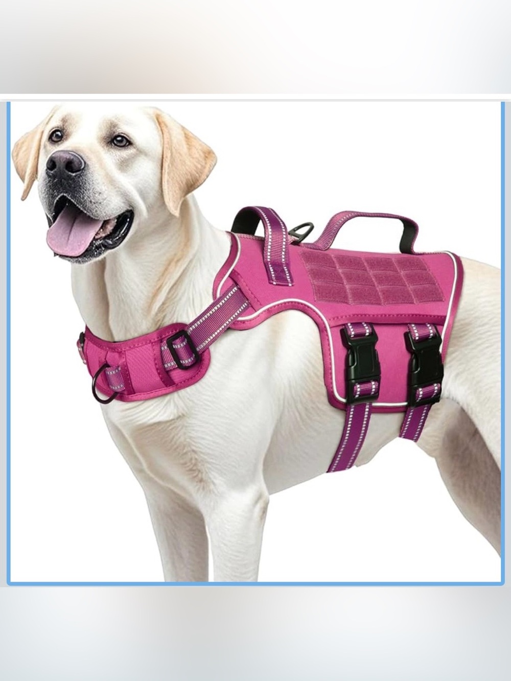 Dog Harness For Large Dogs Heavy Duty, No Pull Tactical Dog Harness With Molle